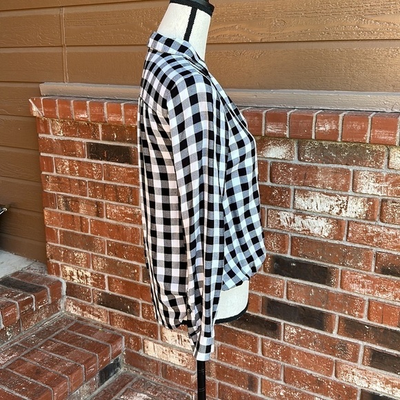 Madewell Wrap-Front Shirt in Buffalo Check Women's Size Extra Small - Picture 5 of 9